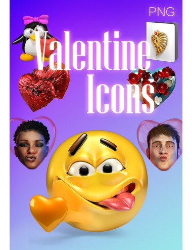 Valentine Icons - PNG