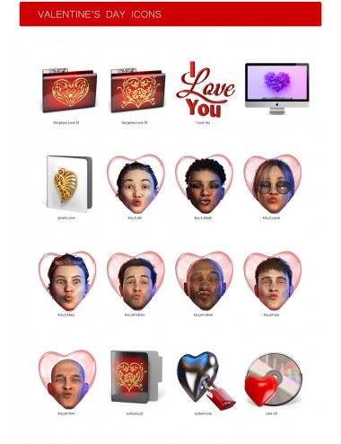 Valentine Icons - PNG