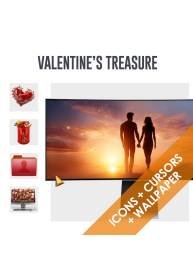 Valentine’s Treasure – Icons, Wallpaper & Cursors Bundle