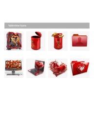 Valentine’s Treasure – Icons, Wallpaper & Cursors Bundle