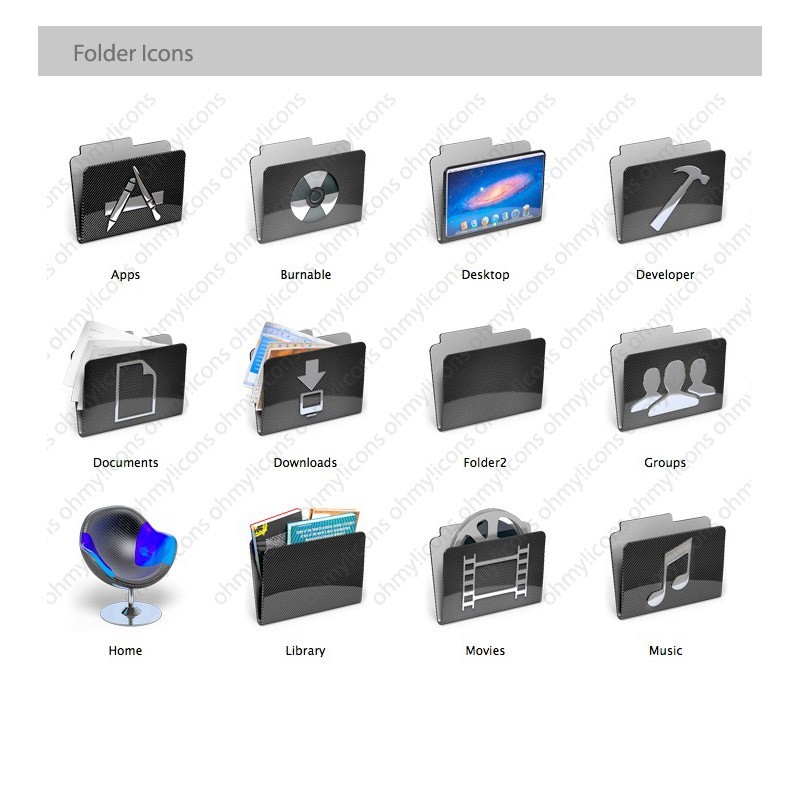 Futuristic Mac Icons