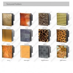Texturadas Iconos de carpetas - Lion / Carbon Design
