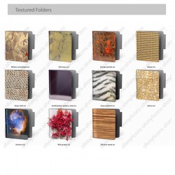Textured Icon Folders - Lion or Carbon Style