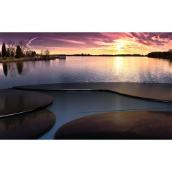Sunset Lake - 4K Wallpaper