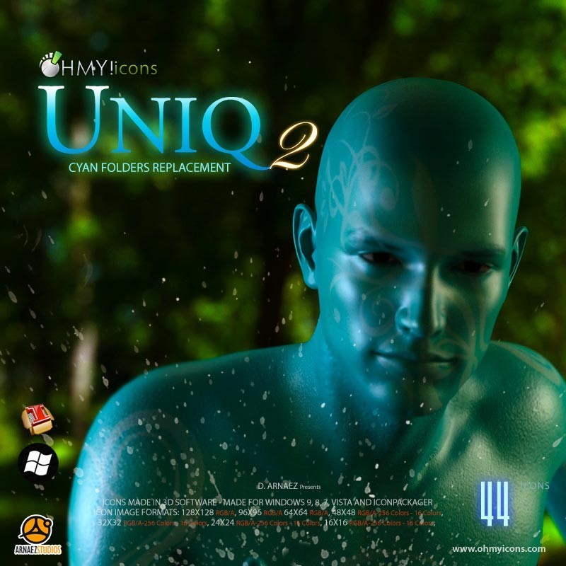 Uniq 2 Color - Cyan