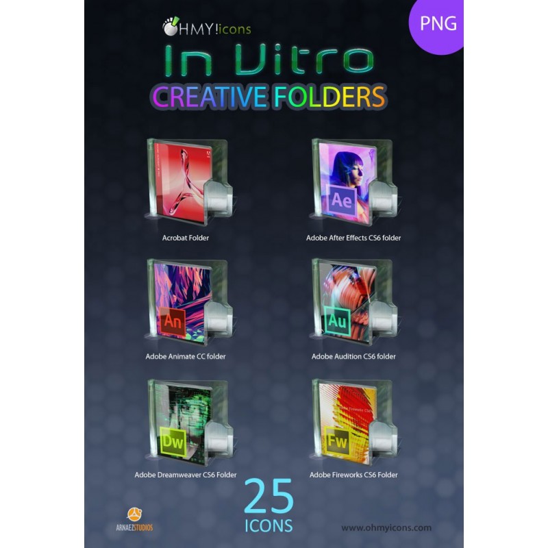 In Vitro Creative Folders (PNG)