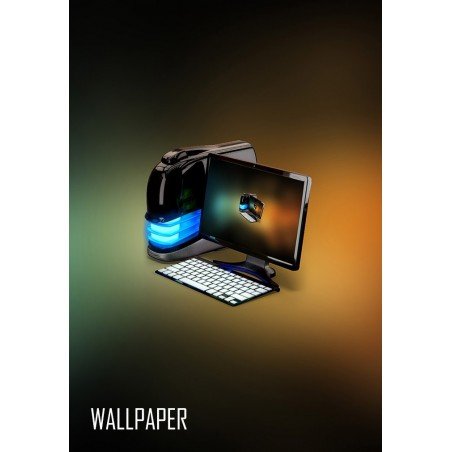 futuristic computer wallpaper