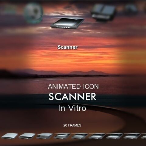 Scanner: Animated Glass Icon for Docks | OHMYicons