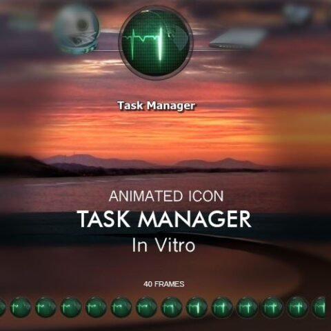 Task Manager: Animated Glass Icon for Docks | OHMYicons