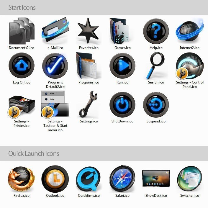Cyclop 2 - Glossy Black Icons - Image 3