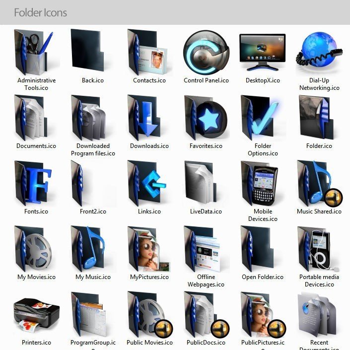 Cyclop 2 - Glossy Black Icons - Image 4