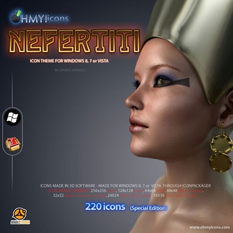 Nefertiti: Egyptian Icon Theme for Windows | OHMYicons