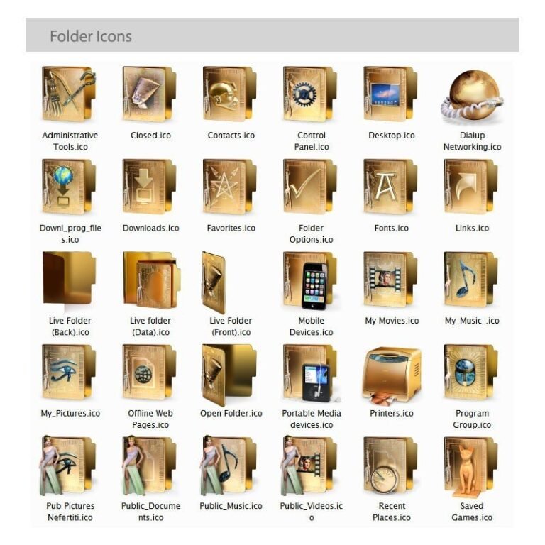 Nefertiti: Egyptian Icon Theme for Windows | OHMYicons