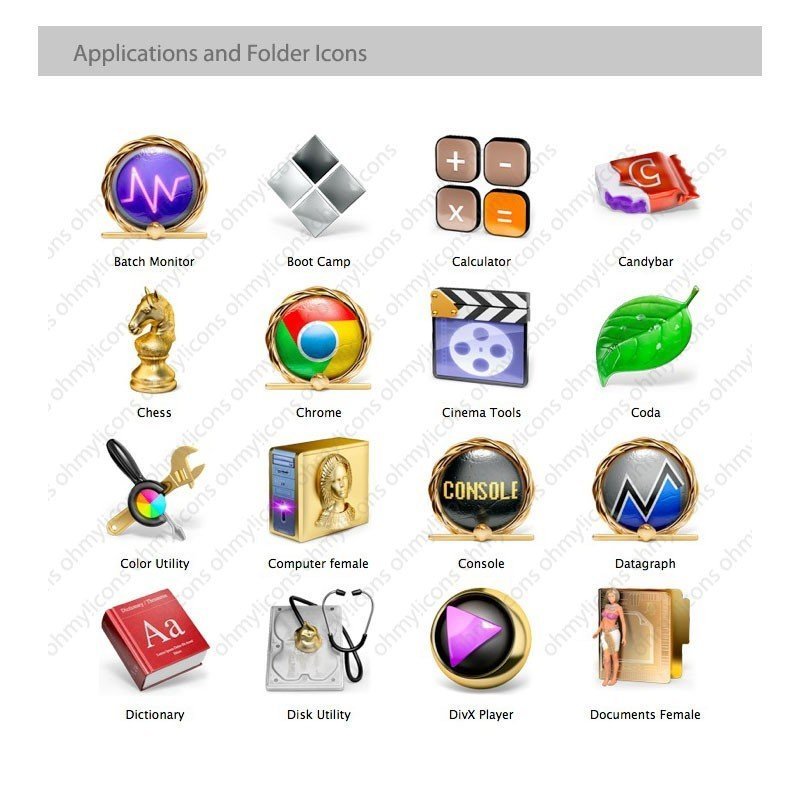 Nefertiti - Egyptian Mac Icons - Imagen 12