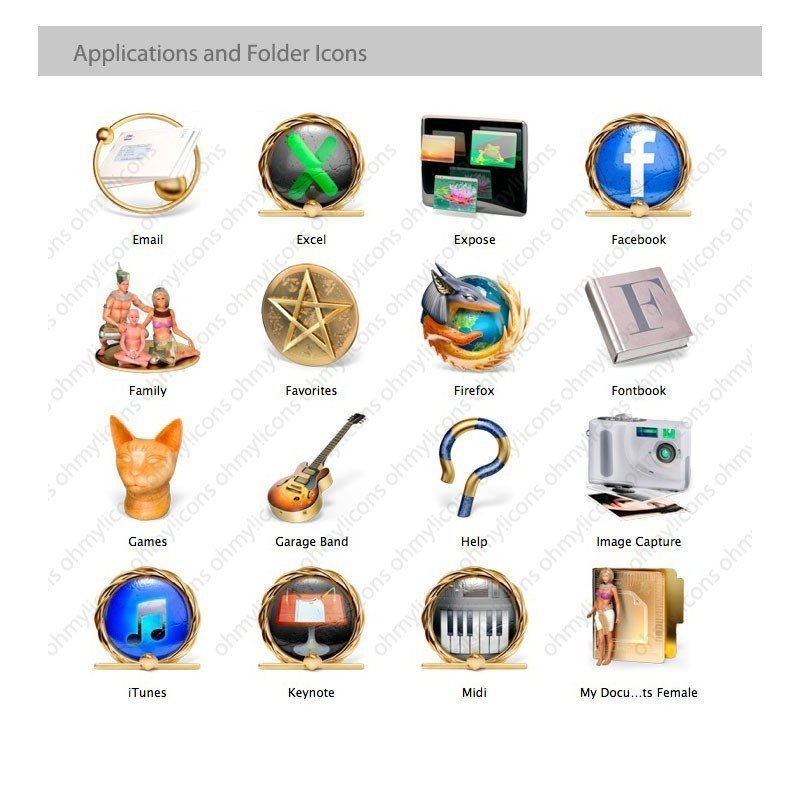 Nefertiti - Egyptian Mac Icons - Imagen 13