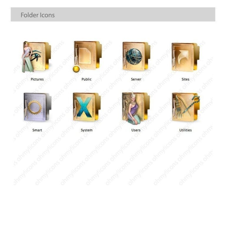 Nefertiti: Egyptian Icon Theme for Mac | OHMYicons