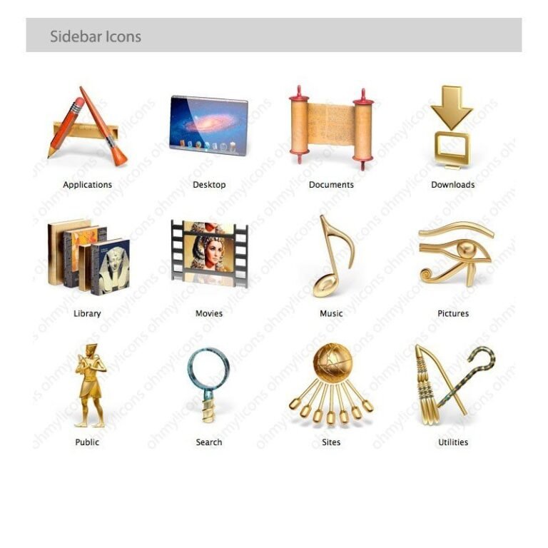 Nefertiti: Egyptian Icon Theme for Mac | OHMYicons