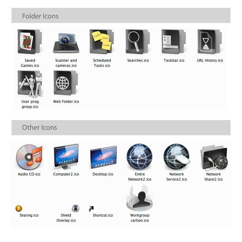 Carbon - Black Icons for Windows - Image 5