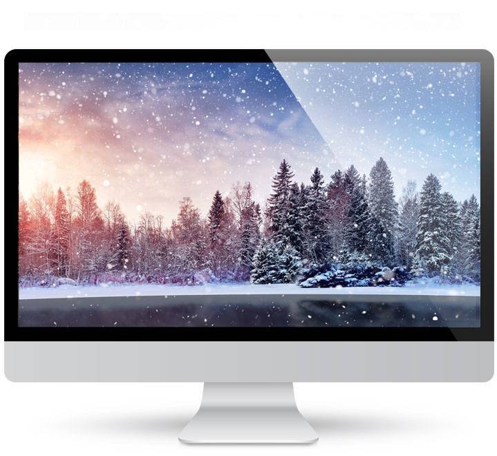 North Pole Christmas wallpaper in 4K for desktop and phone