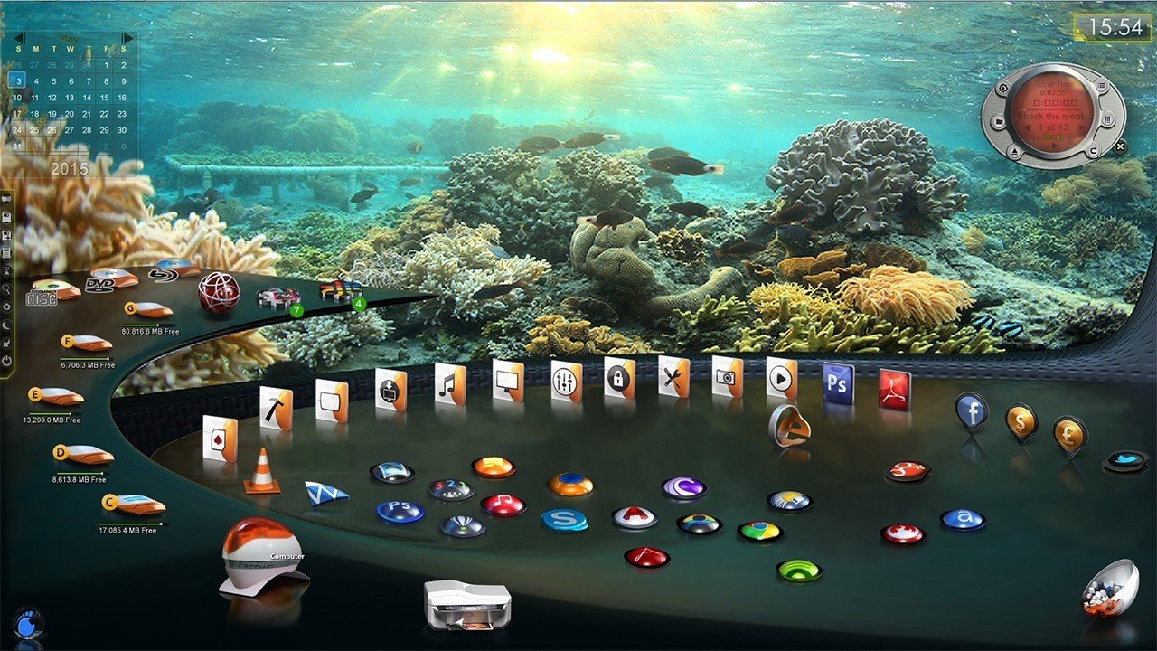 Scenario OVO - DesktopX theme - Imagen 2