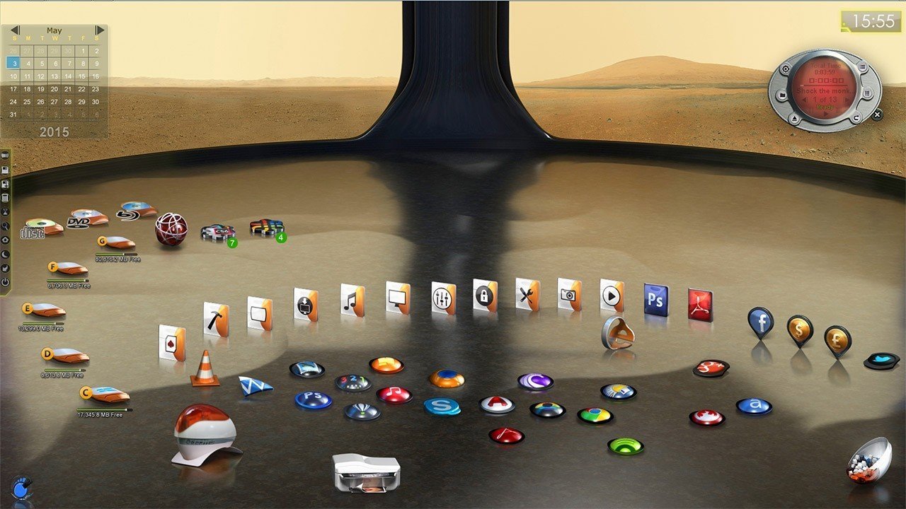 Scenario OVO - DesktopX theme - Imagen 3