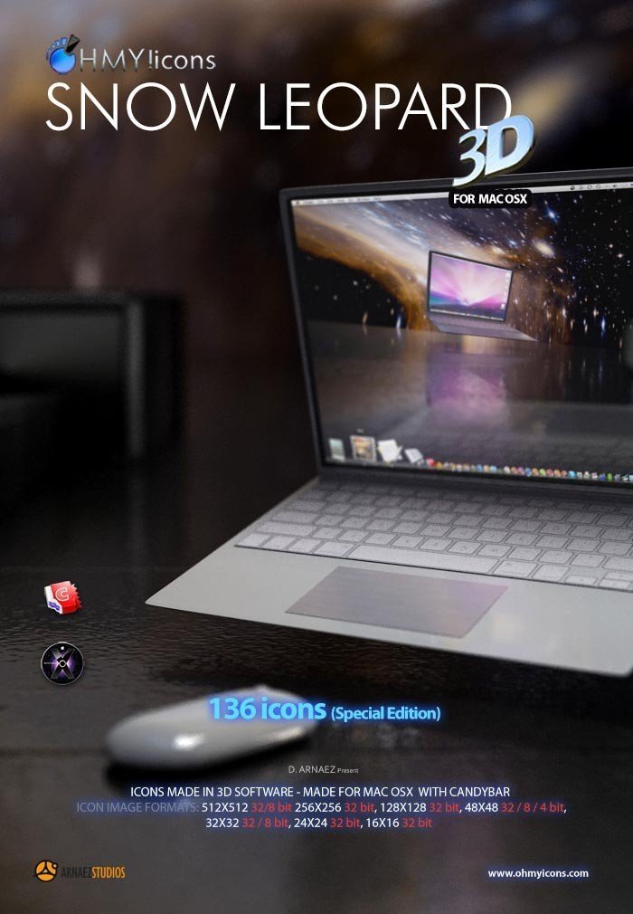 Snow Leopard 3D Mac