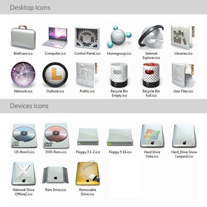 Snow Leopard - White Icons - Imagen 2