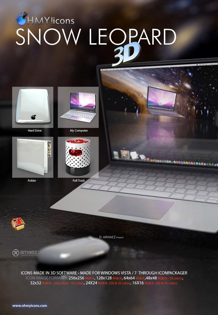 Snow Leopard - White Icons