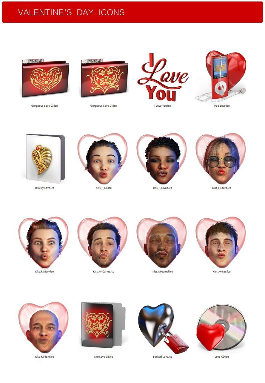 Valentine Icons - ICO - Image 3